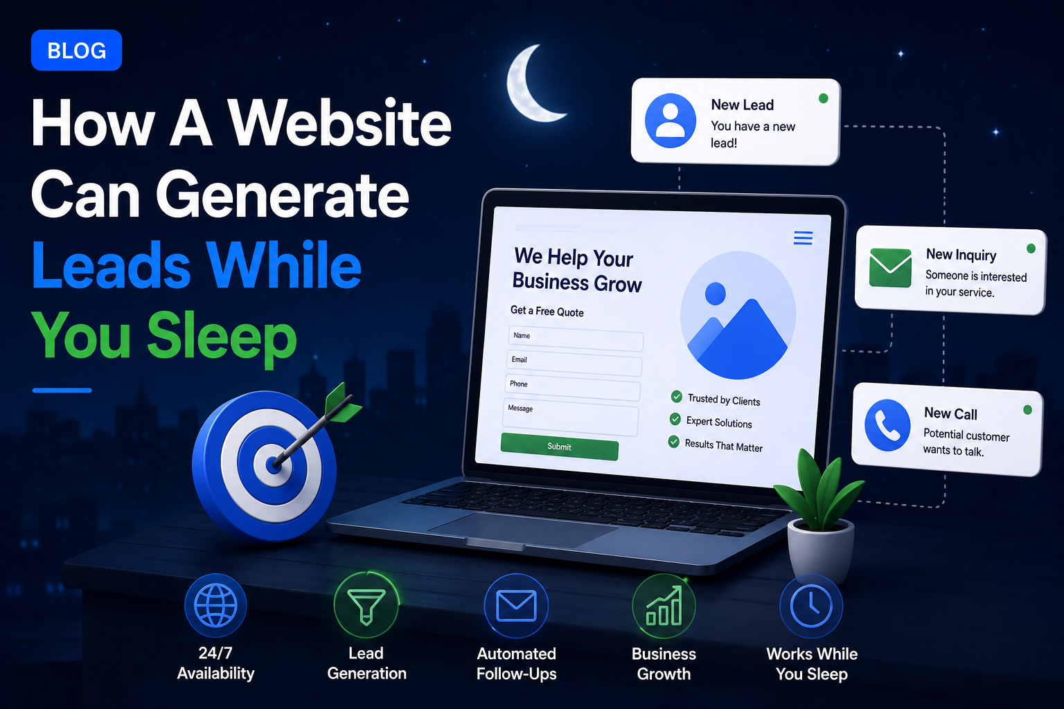How A Website Can Generate Leads While You Sleep :